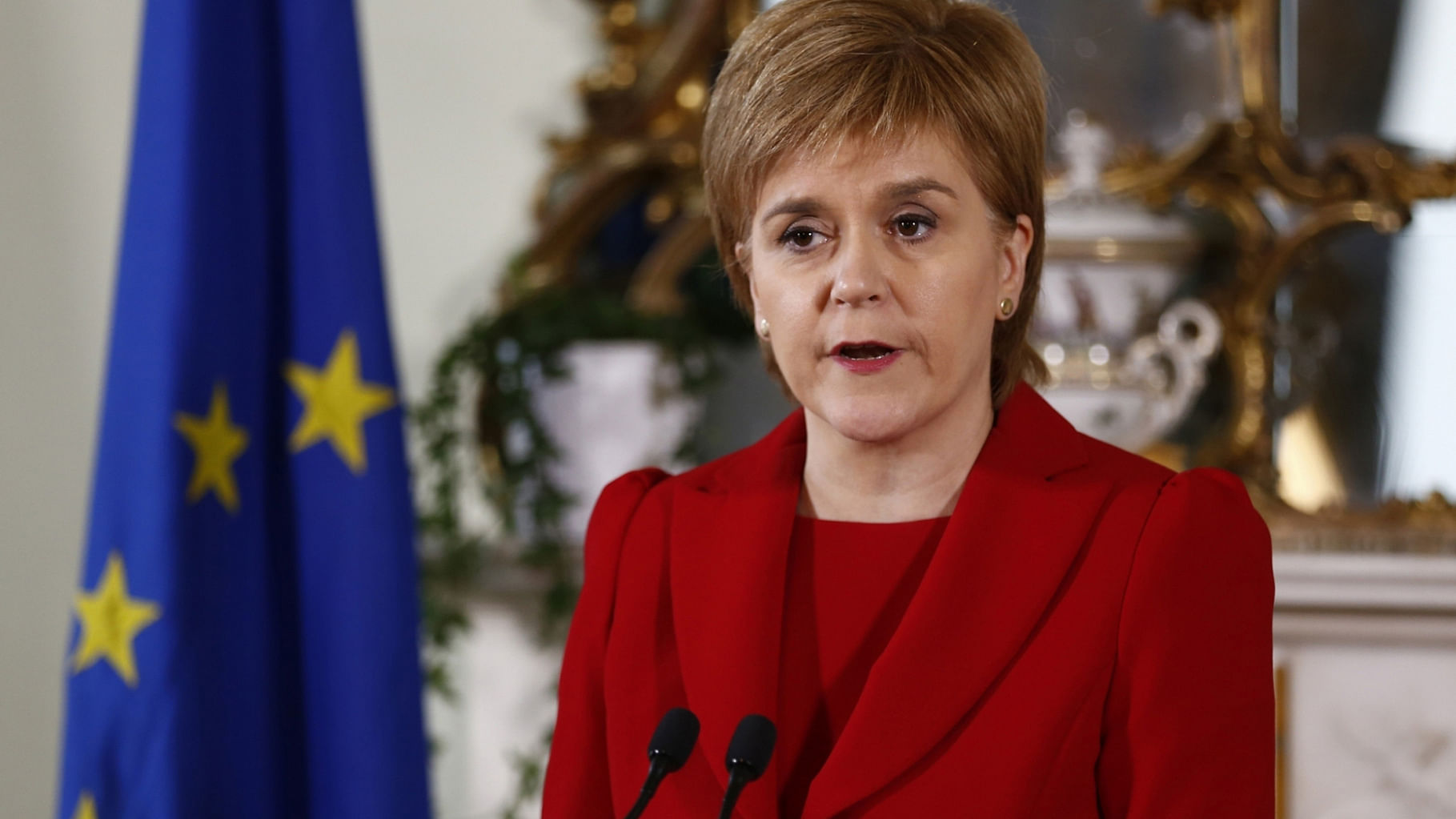 Scottish First Minister Nicola Sturgeon speaks at a press conference in Edinburgh, Scotland, Britain, 24 June  2016. (Photo: IANS)