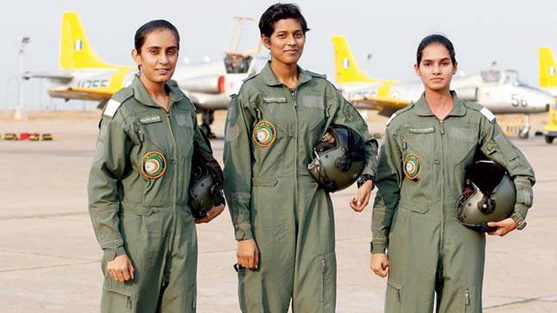 

Flight Cadets Bhawana Kanth, Avani Chaturvedi and Mohana Singh. (Photo: PTI)