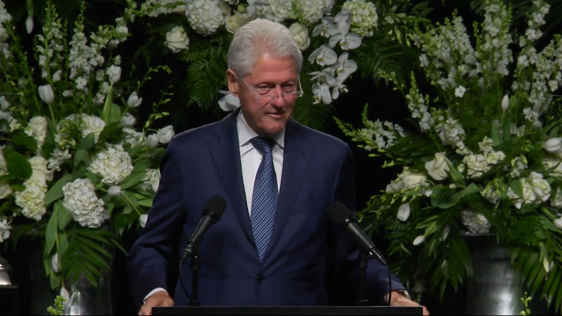 Bill Clinton Speaks at Muhammad Ali’s funeral. (Photo: AP/KFCM)