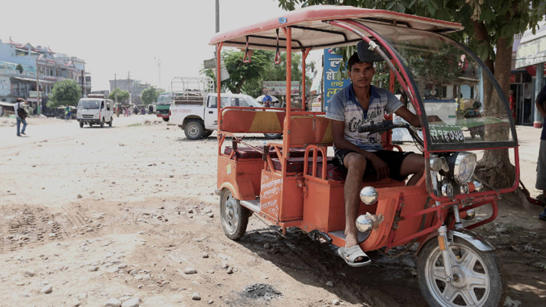Bramha Kattel – Bajura, is currently living in Lamki, Kailali as a rickshaw driver. (Photo: Pooja Pant &amp; Bikkil Sthapit)