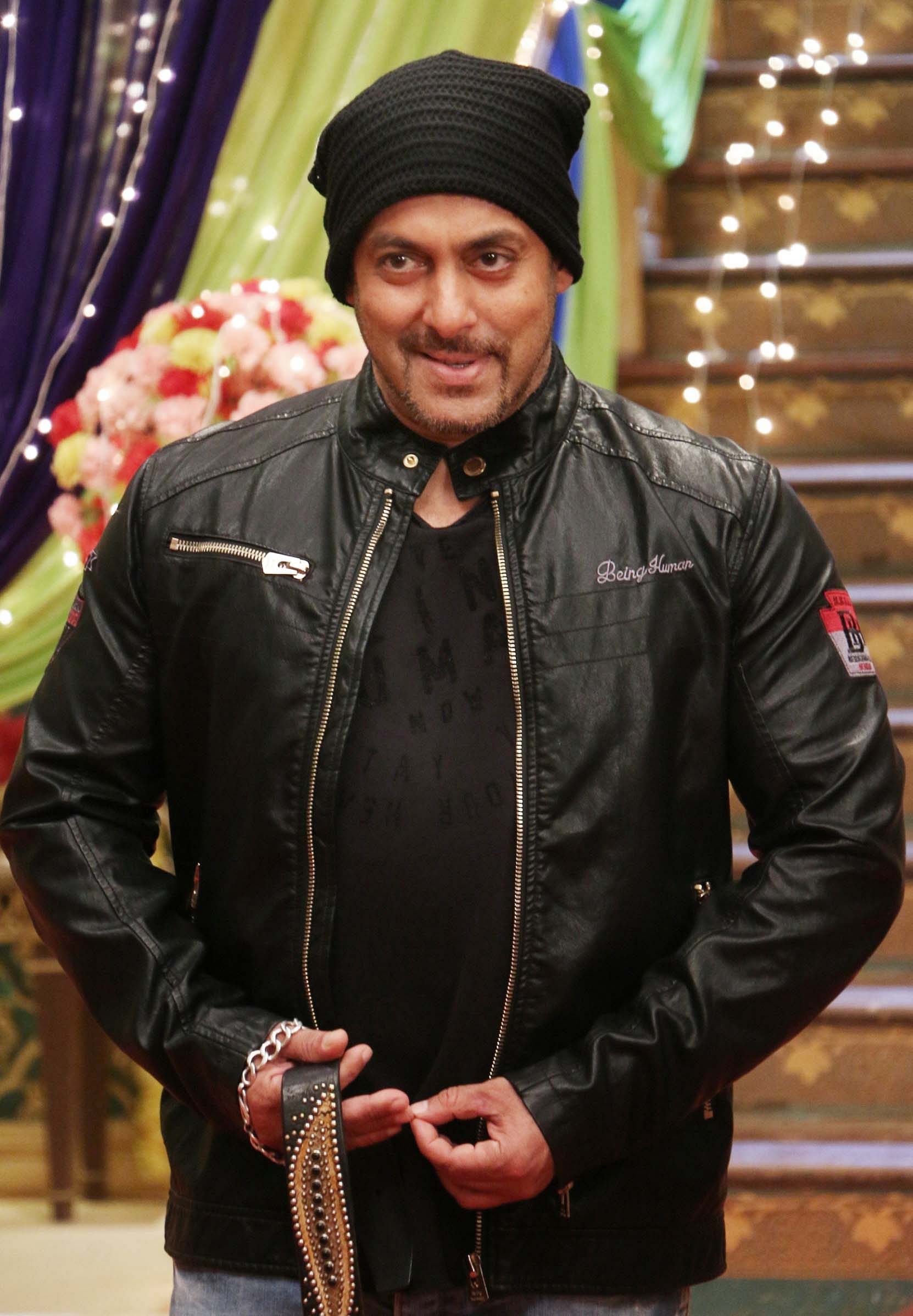 salman khan in leather jacket