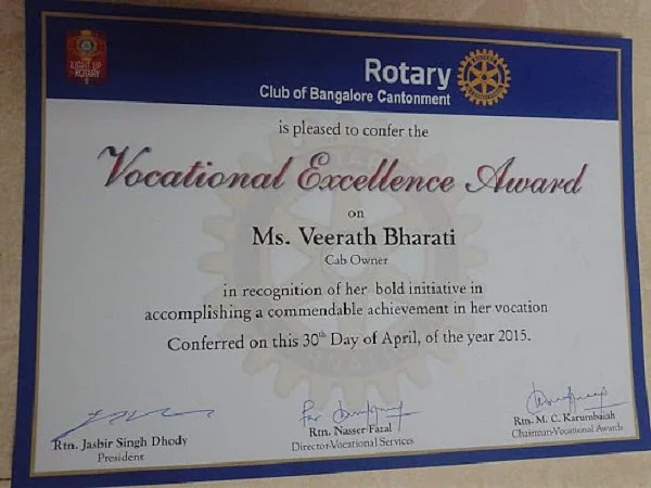 With the help of an NGO, she learnt driving in 2007 and eventually bought a Ford Fiesta. (Photo Courtesy: <a href="https://www.facebook.com/bharathi.b.kutty?pnref=story">Facebook/ Veerath Bharathi</a>)