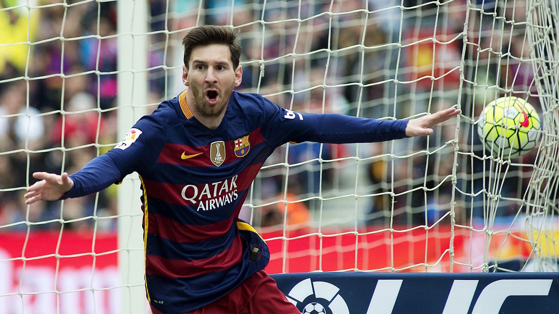 Lionel Messi on field.( Photo:IANS)