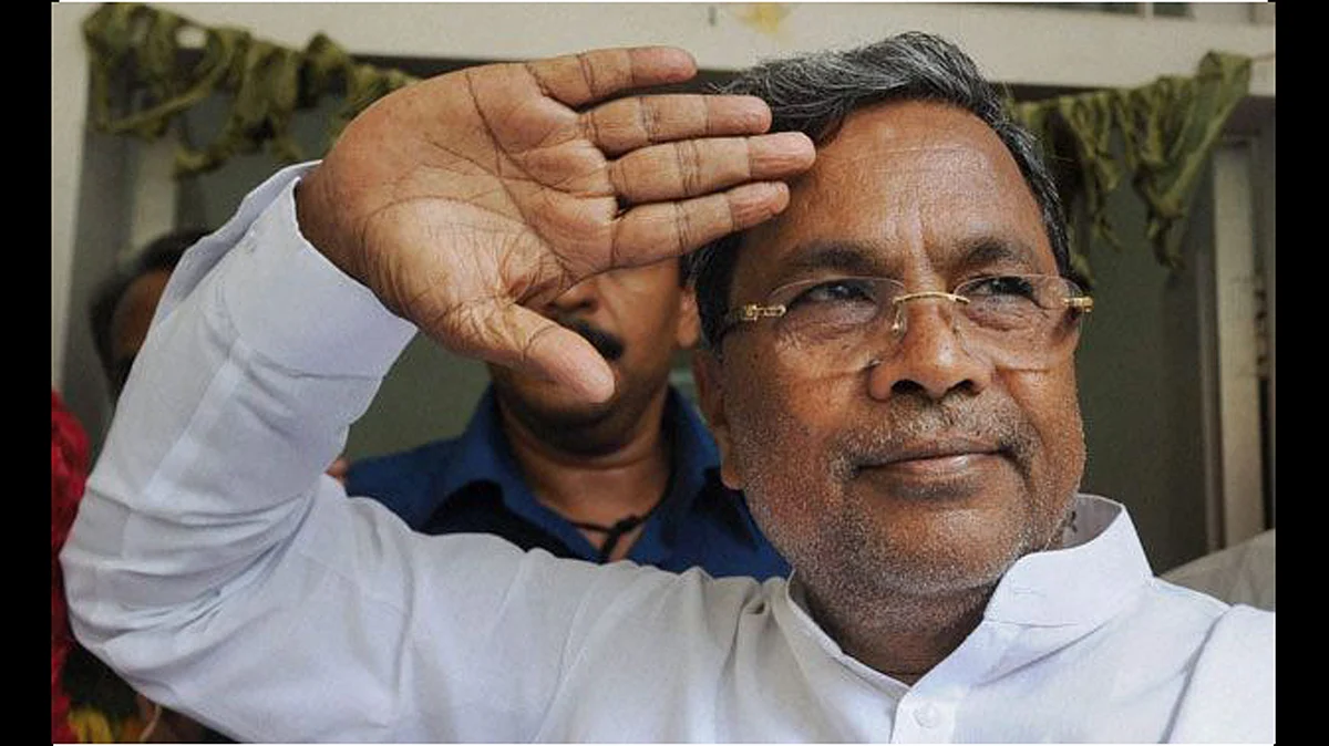 Karnataka Chief Minister Siddaramaiah. (Photo Courtesy: <i>The News Minute</i>)