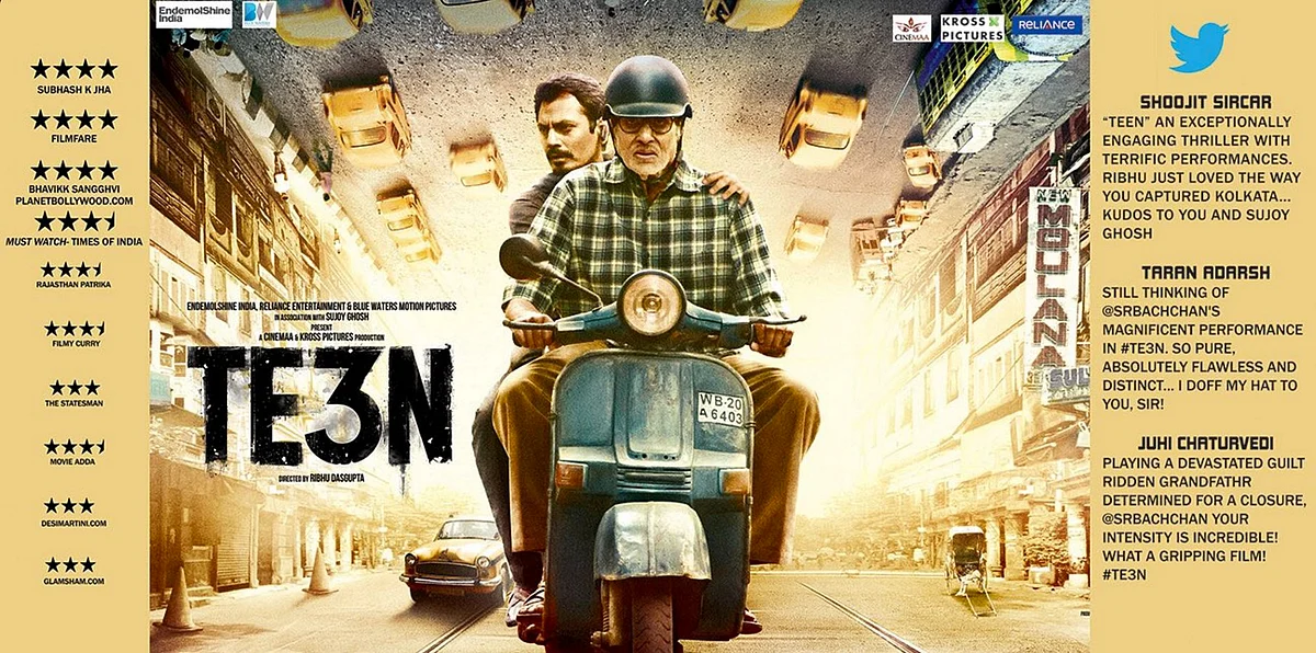 Movie reviews of <i>TE3N</i> (Photo: Twitter/RelianceEnt)