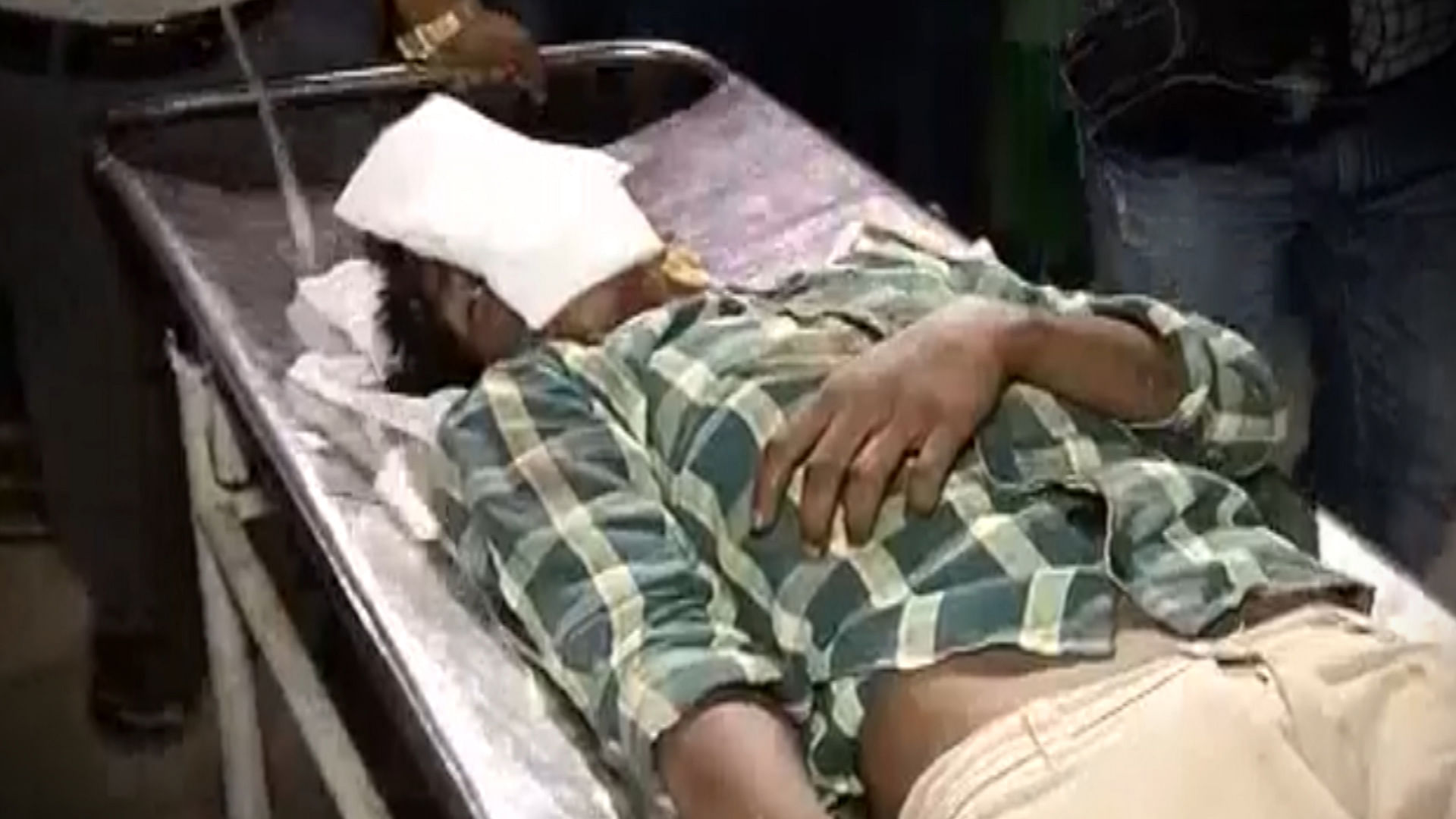 The victim, identified as P Krishna (15), was found lying on railway tracks near Mancheswar railway station in an unconscious state. (Photo: ANI screengrab)
