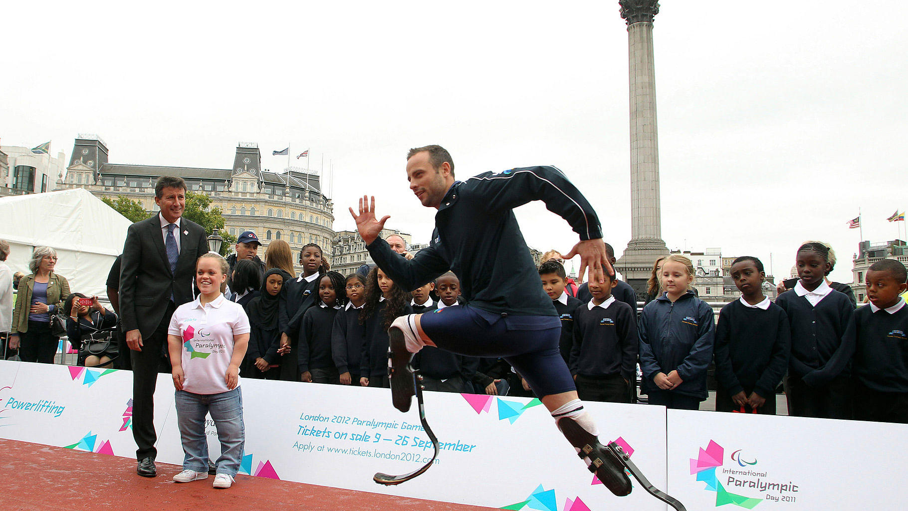 Oscar Pistorius shows off his skills. (Photo: iStockphoto) 