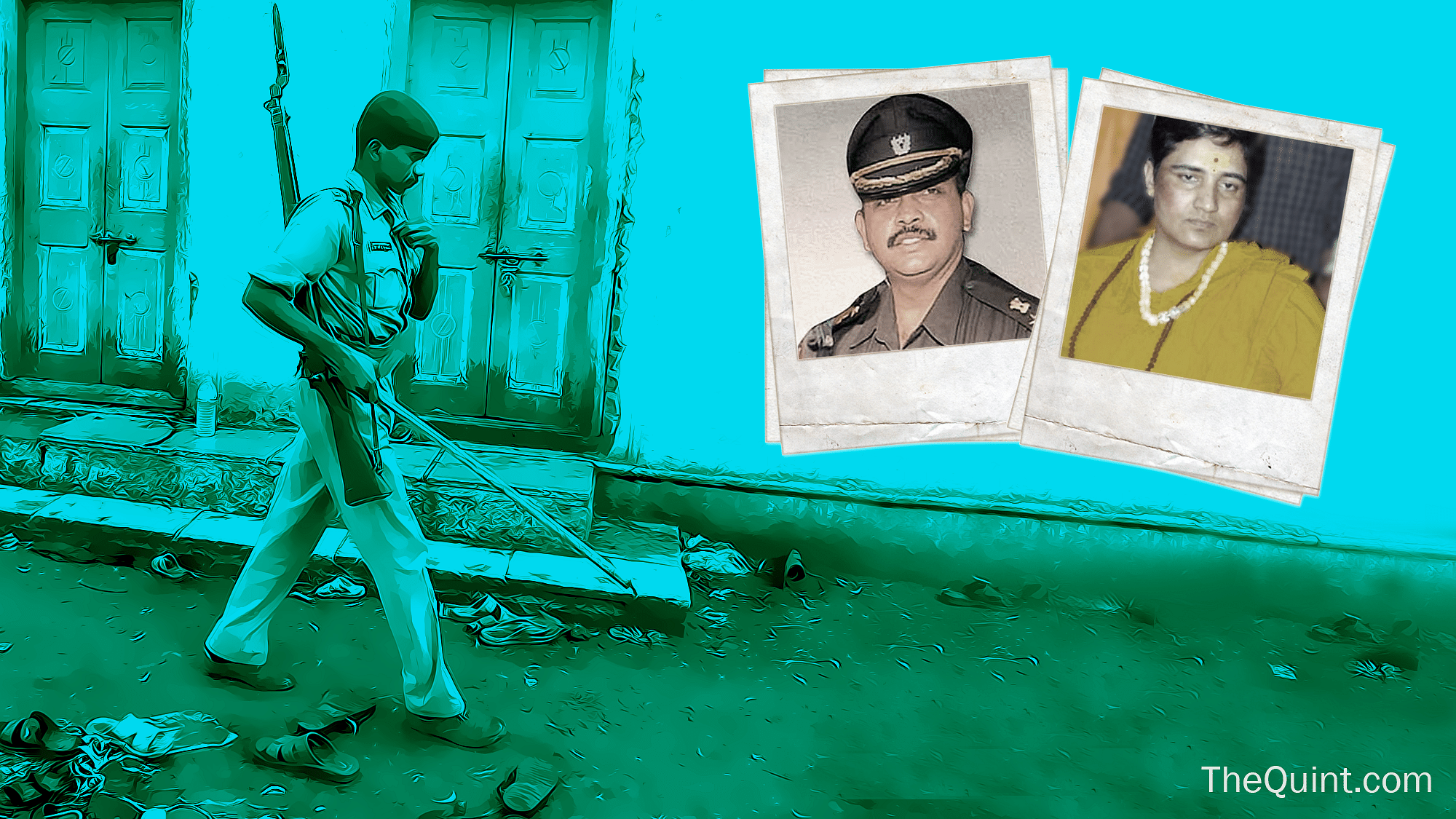 The 2008 Malegaon blasts investigation is a textbook case of political interference in terror cases. (Photo altered by<b> The Quint)</b>