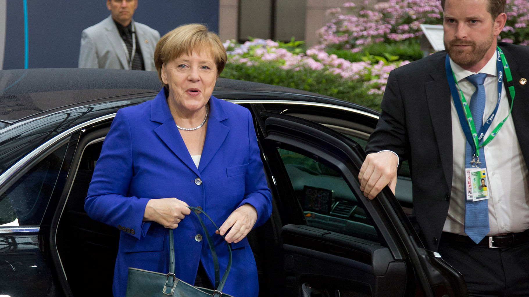 German Chancellor Angela Merkel arrives for an EU summit in Brussels on Wednesday. (Photo: AP)