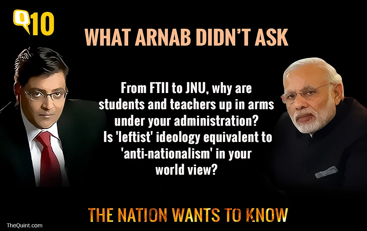 10 Questions Arnab Goswami Didn’t Bother To Ask Narendra Modi
