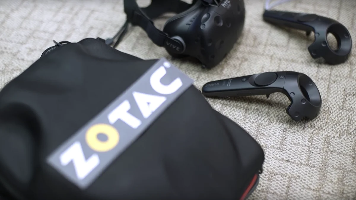 All good to go with your VR Backpack kit. (Photo Courtesy: YouTube/Zotac)