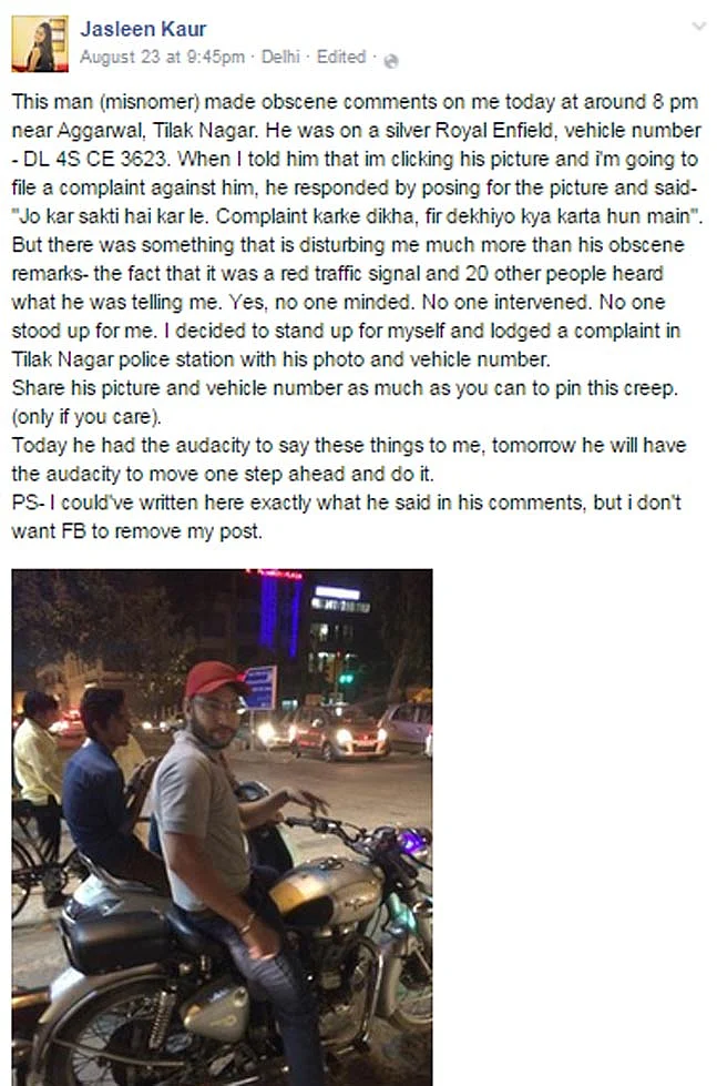 Jasleen alleged that Sarvjeet made obscene comments about her, and posted a photo of him on Facebook. There was immediate backlash and Singh was virtually lynched with publications calling him a ‘pervert’, ‘harasser’ and ‘lout’. (Photo: Facebook)