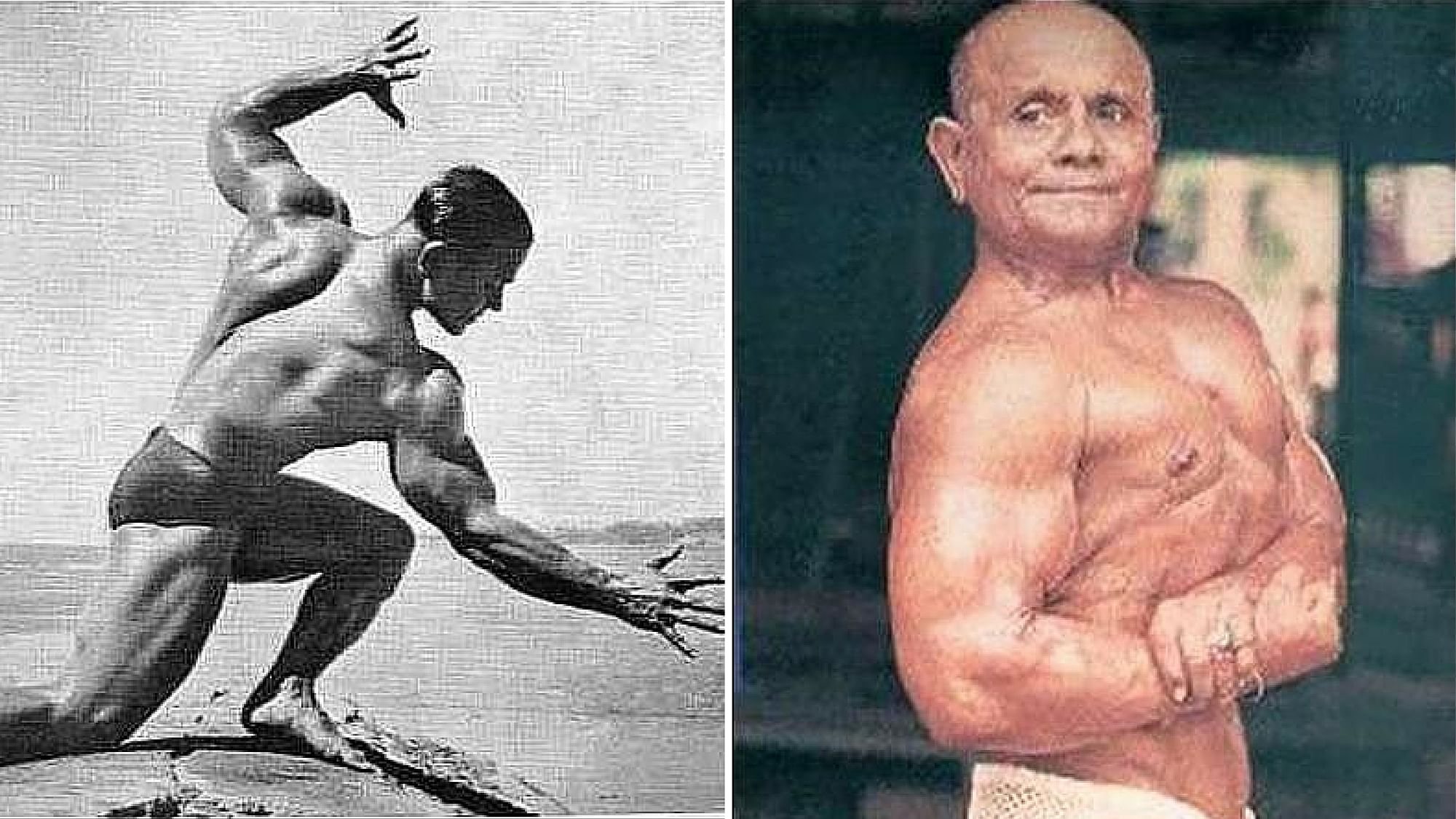 He was called ‘Pocket Hercules’ for his short frame of 4 feet 11 inches. (Photo Courtesy: <a href="https://www.facebook.com/Manohar-Aich-the-MrUniverse-1952-1466789126868768/photos">Facebook/Manohar Aich</a>)