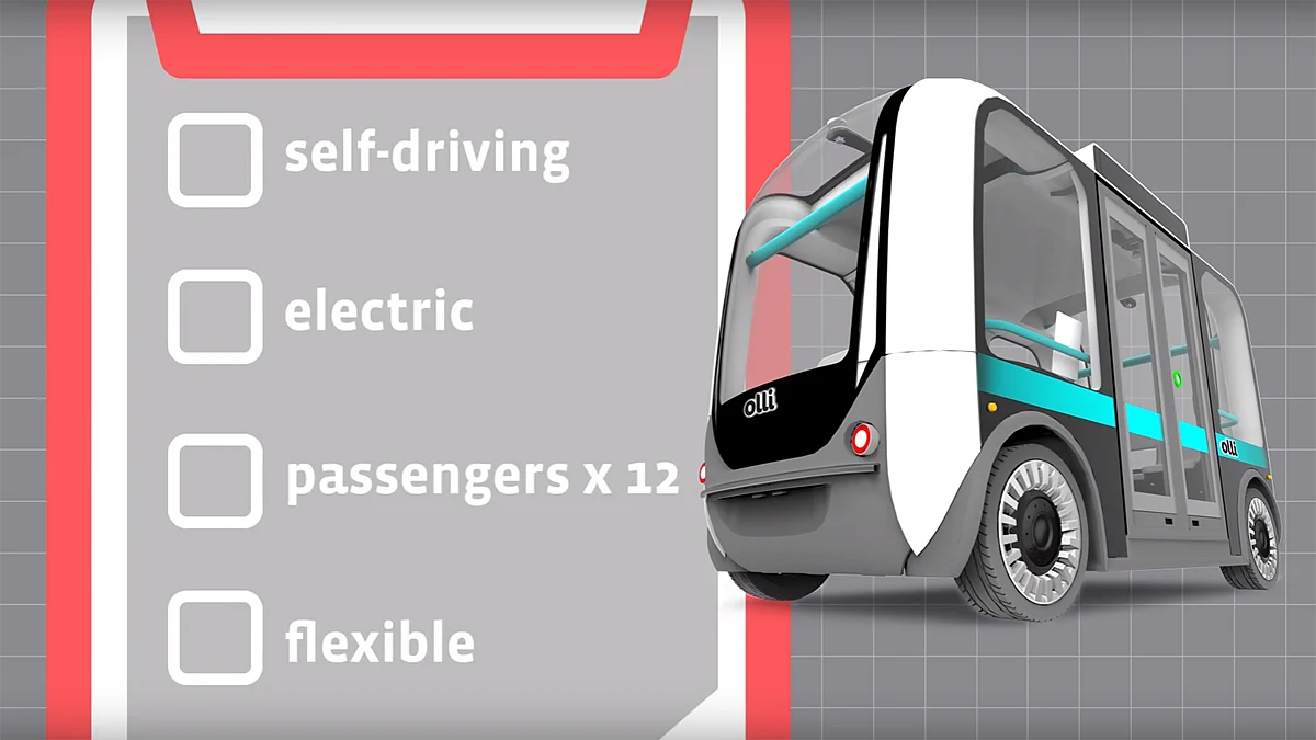 Features of the Olli. (Photo Courtesy: YouTube/IBM)