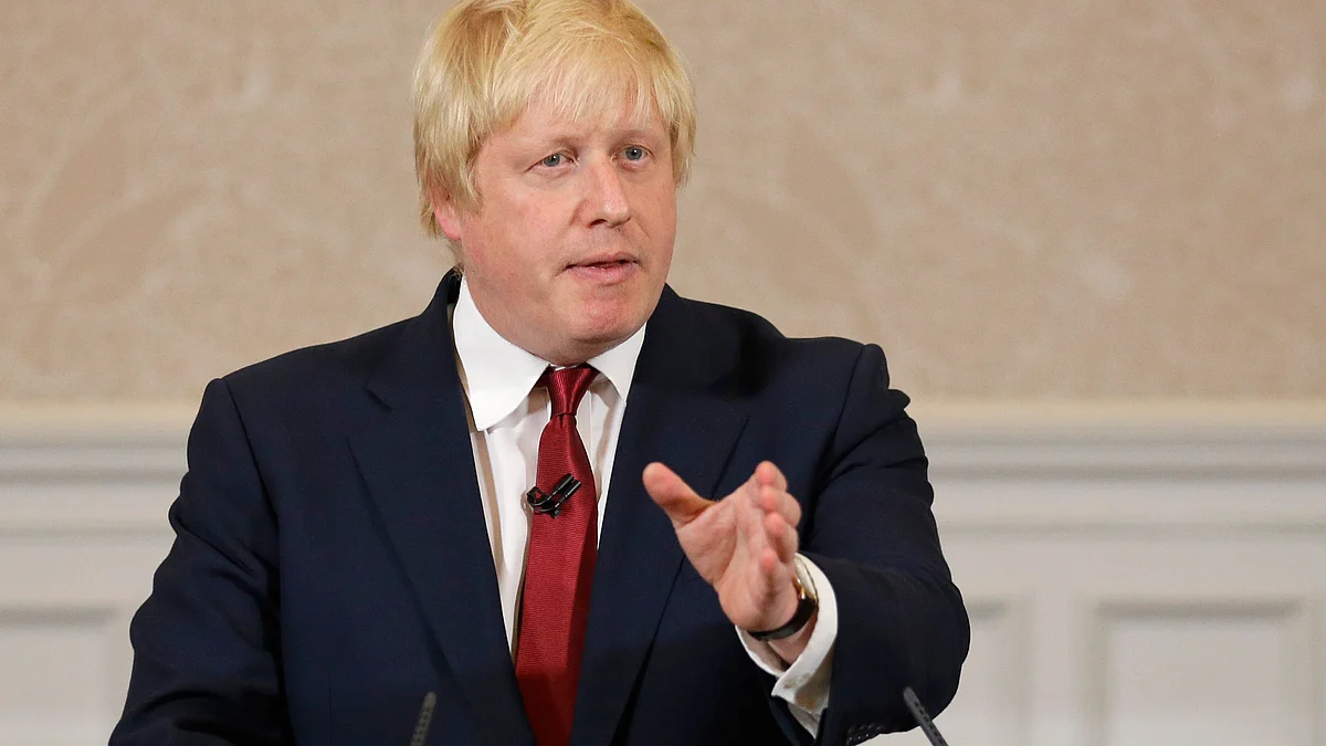 Former London mayor Boris Johnson. 