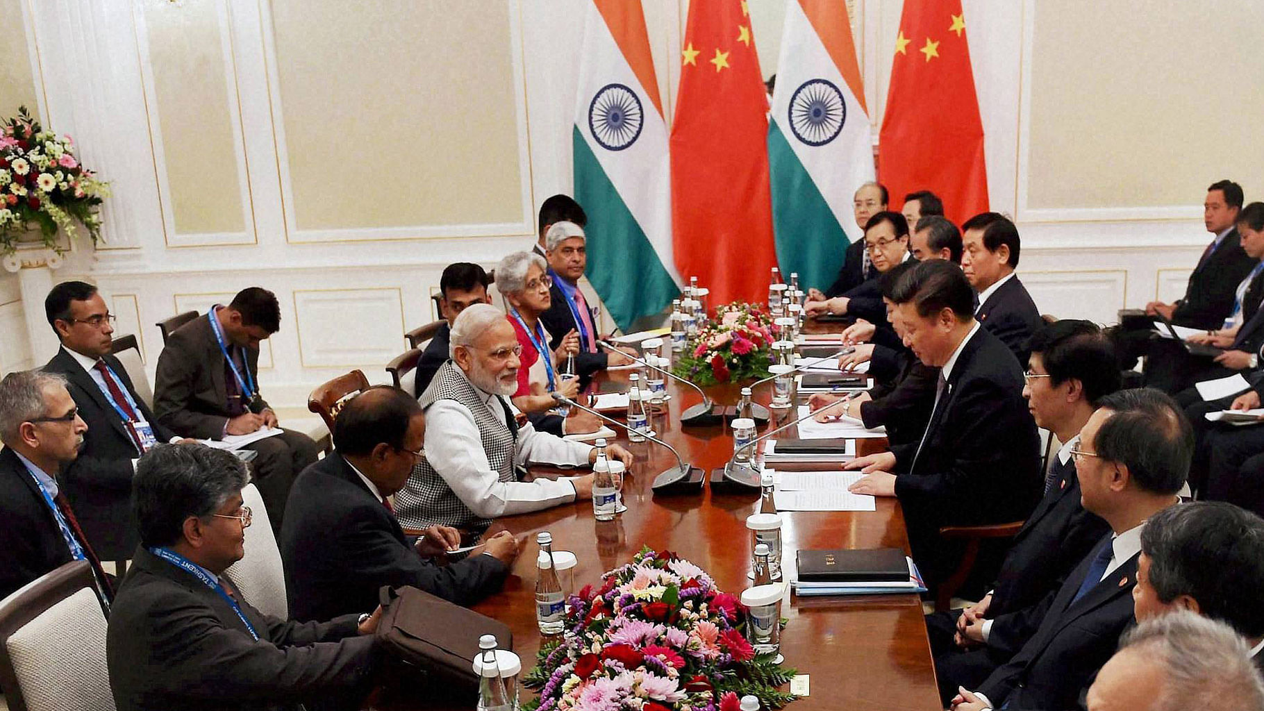  Prime Minister Narendra Modi with Chinese President Xi Jinping during a meeting in Tashkent on Thursday (Photo: PTI)
