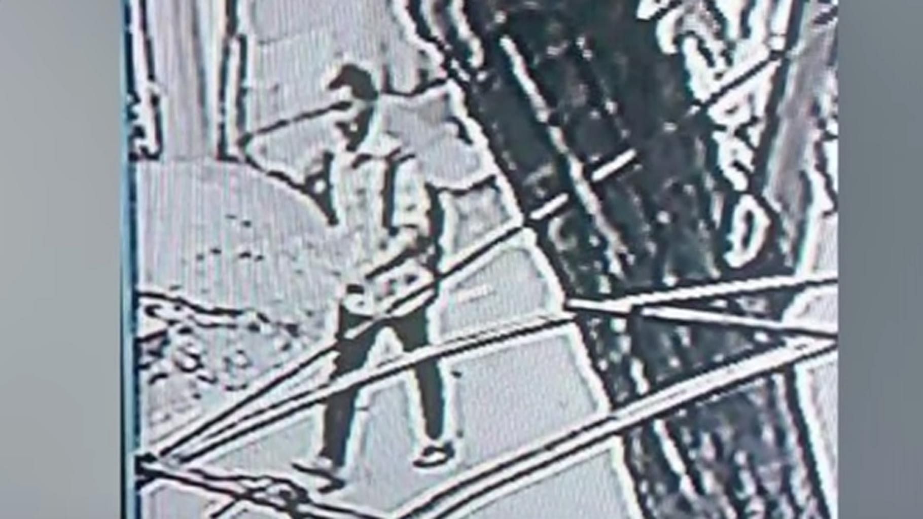 A picture of the suspect walking at the station has been released by Chennai police. (Photo: ANI)