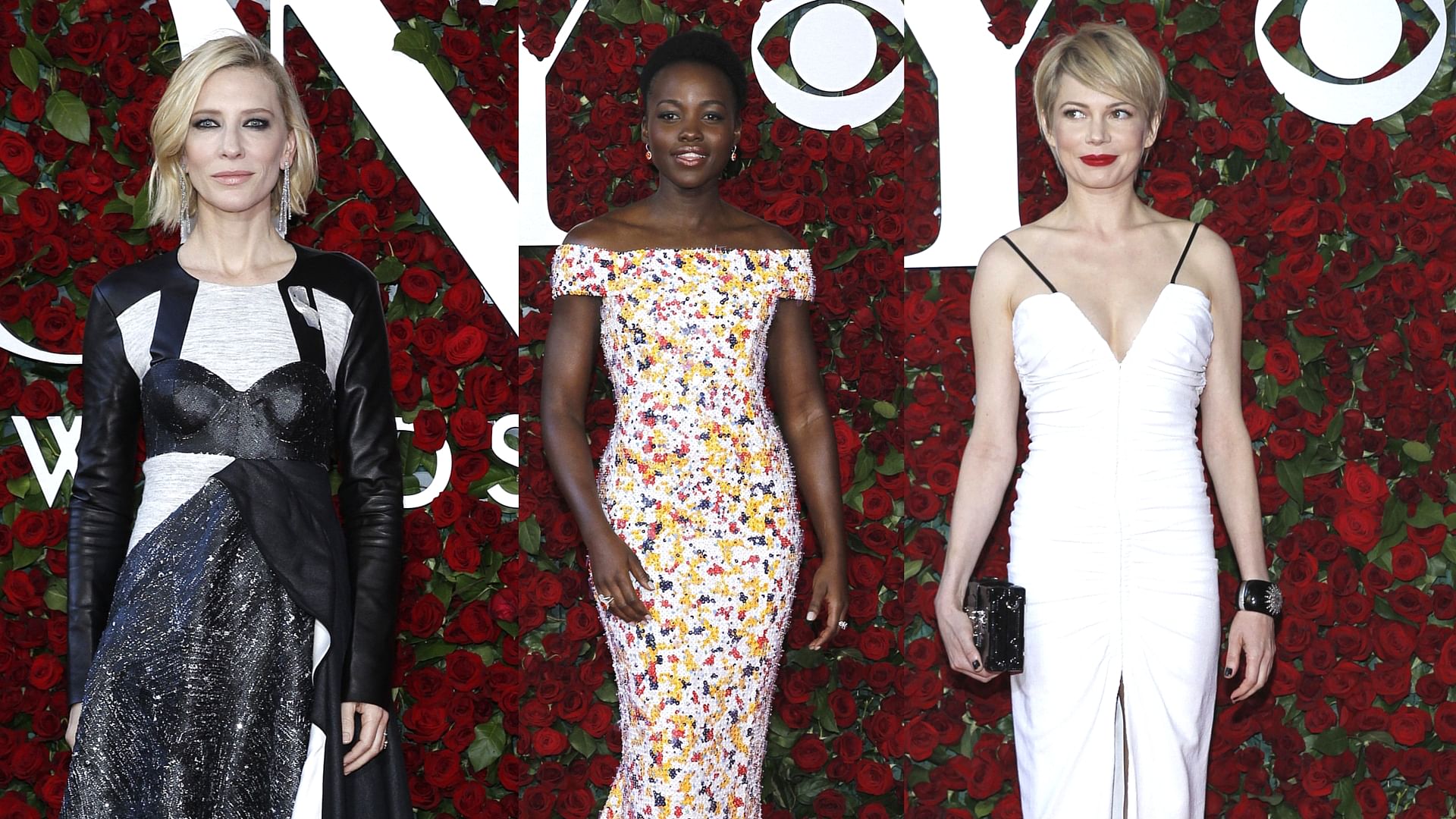 Cate Blanchett, Lupita Nyon’go and Michelle Williams rock the red carpet at the Tony Awards 2016 (Photo: Reuters)