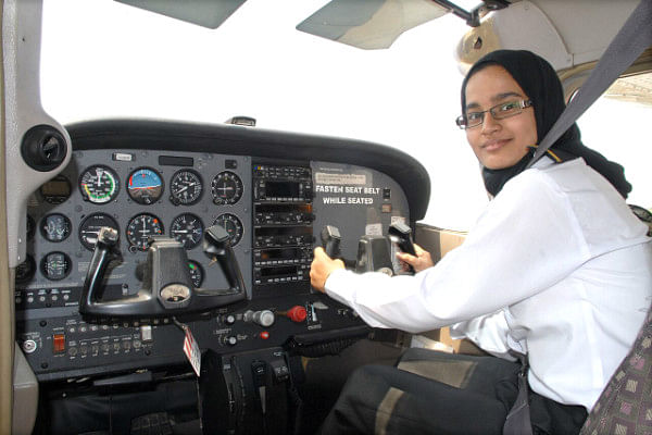 In March 2015, the Telangana Chief Minister sanctioned Rs 35.5 lakh towards Syeda’s advanced pilot training. 