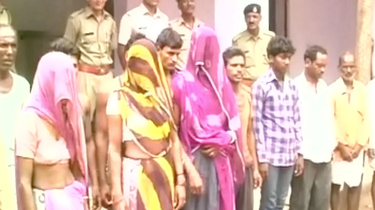 13 people arrested by the police. (Photo: ANI)