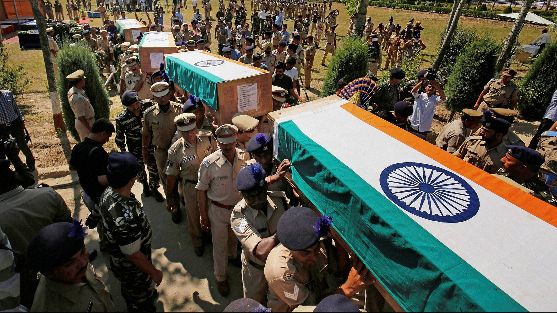 Upper-caste villagers in western UP tried to prevent the funeral of a Dalit paramilitary soldier killed in a terrorist ambush.&nbsp;(Photo: PTI)