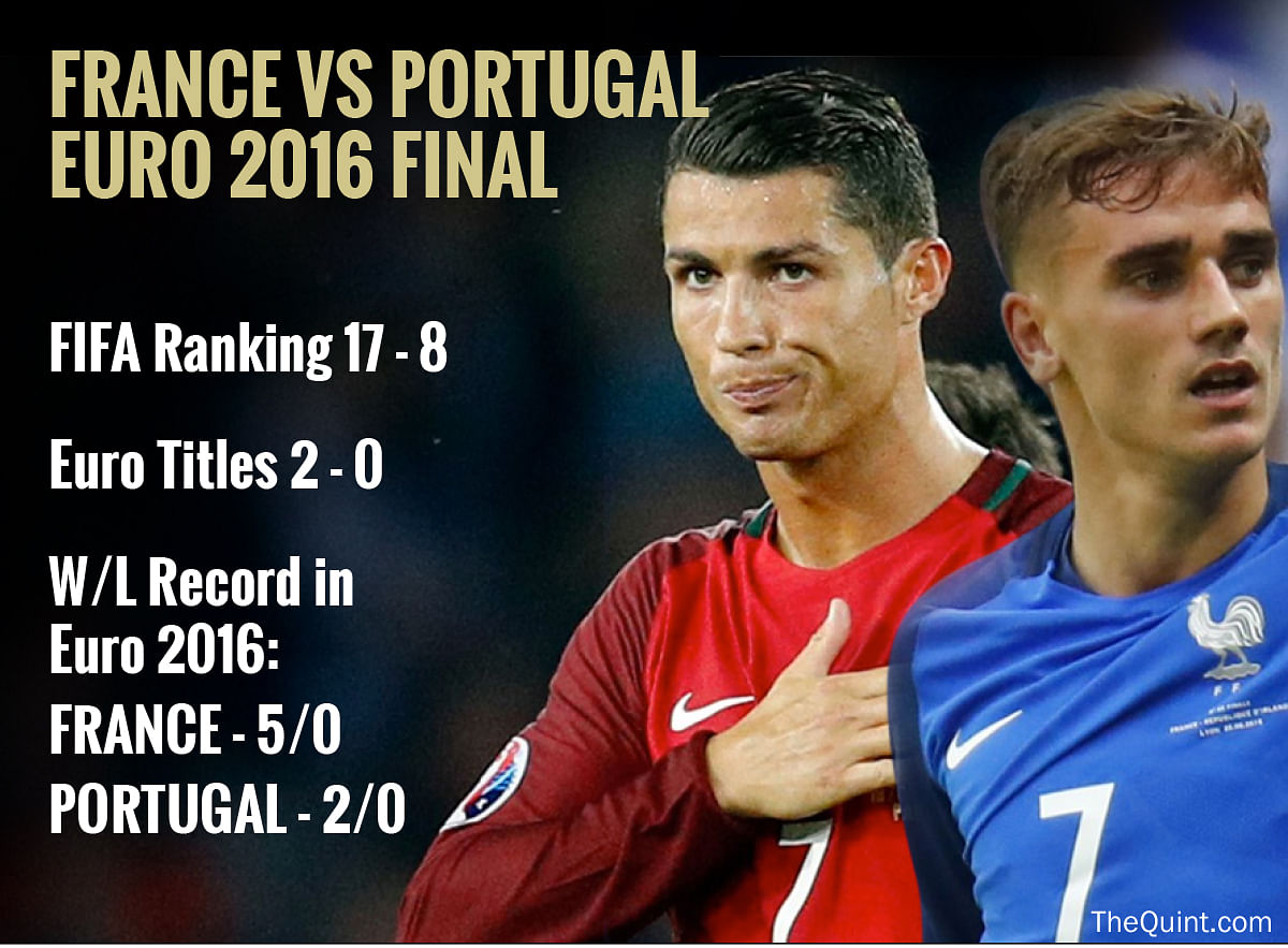 France and Portugal will bank largely on two men wearing the number seven shirt in the Euro 2016 final.