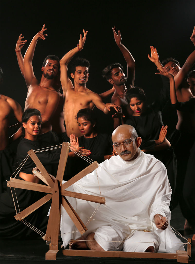 Now this is a first - the journey of Mohandas Karamchand Gandhi through songs and dance numbers. 