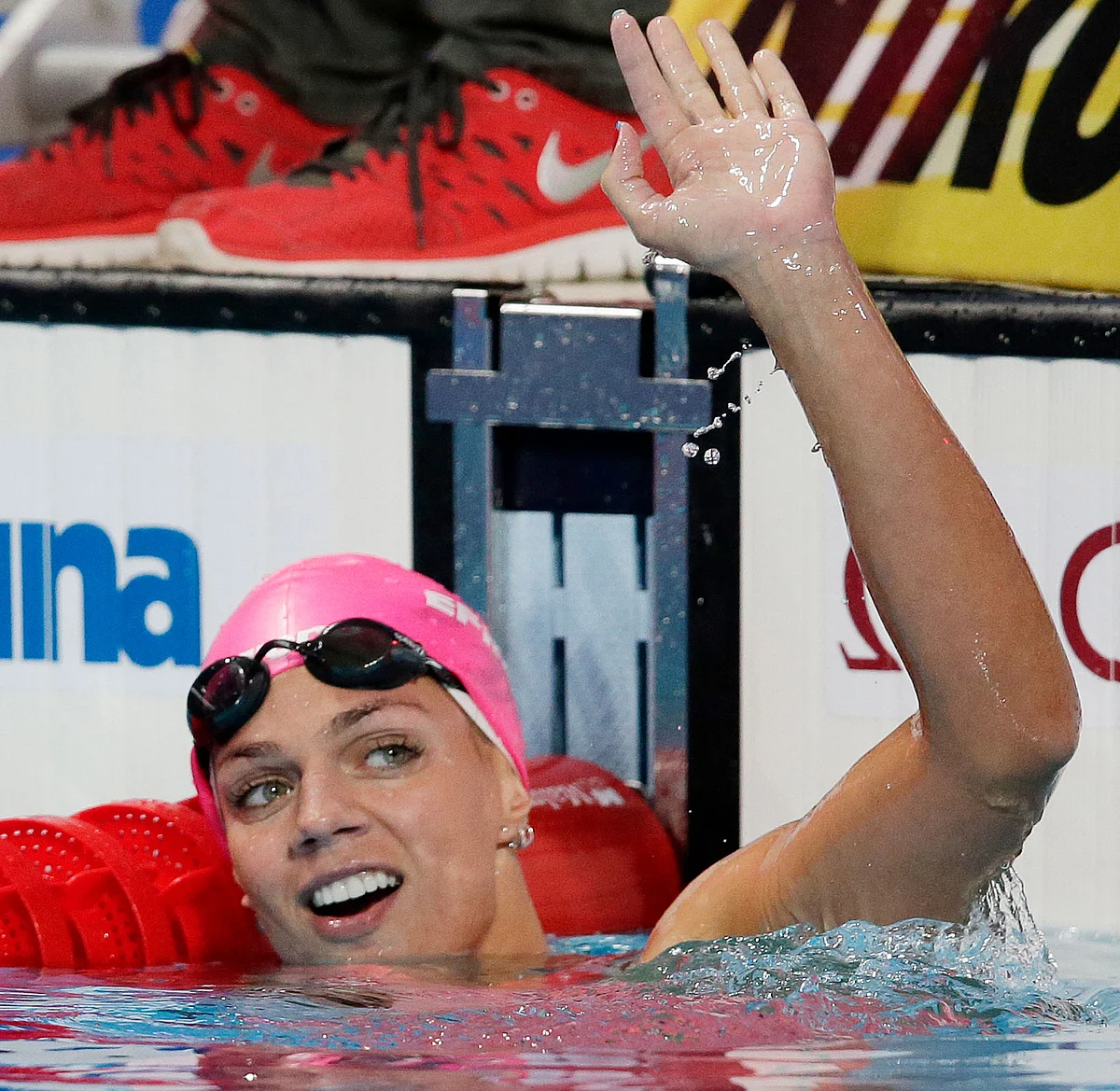 File photo of Russia’s Yulia Efimova after she won the women’s 100m breaststroke final at the Swimming World Championships in 2015. (Photo: AP)