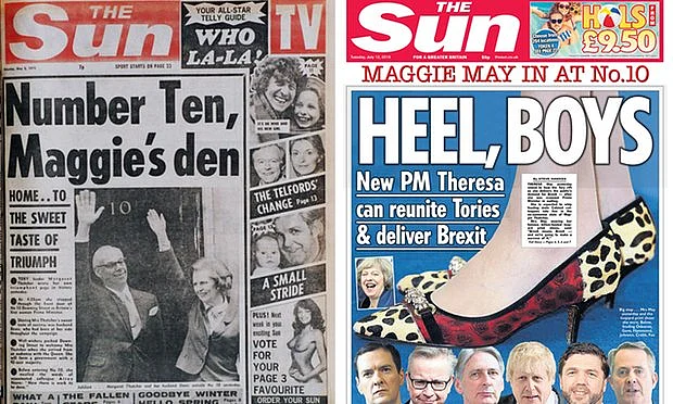 The focus on Theresa May’s shoes created quite a stir. (Photo Courtesy: <i>The Sun</i>)