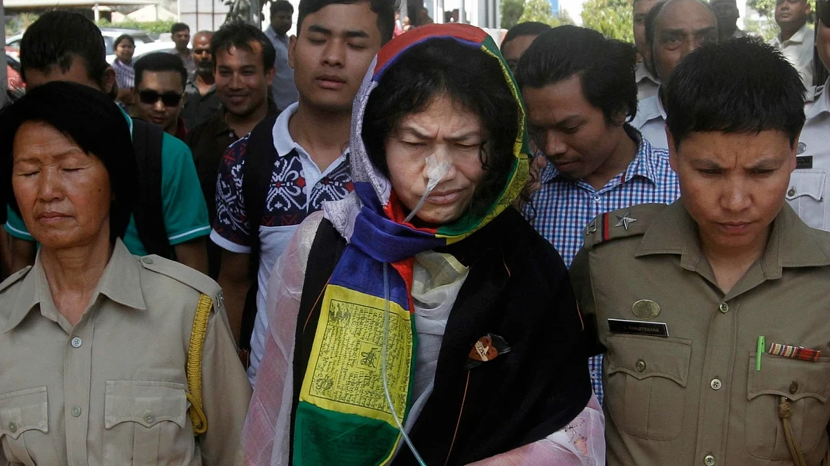 Manipuri rights activist Irom Sharmila. (Photo: IANS) 