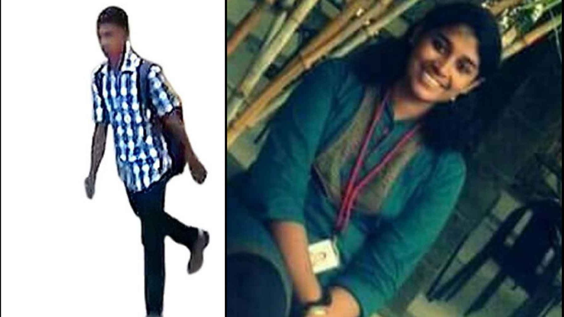 The suspect and Swathi. (Photo Courtesy: The News Minute)