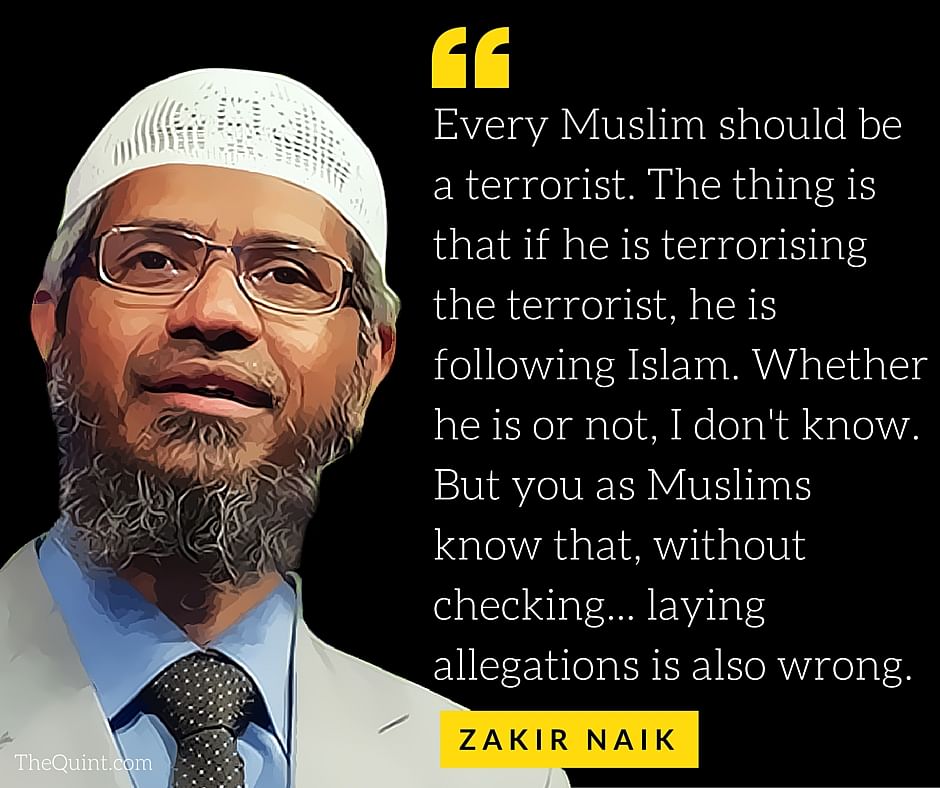 Zakir Naik came under fire after there were reports that he “inspired” the perpetrators of the  Dhaka terror attack.