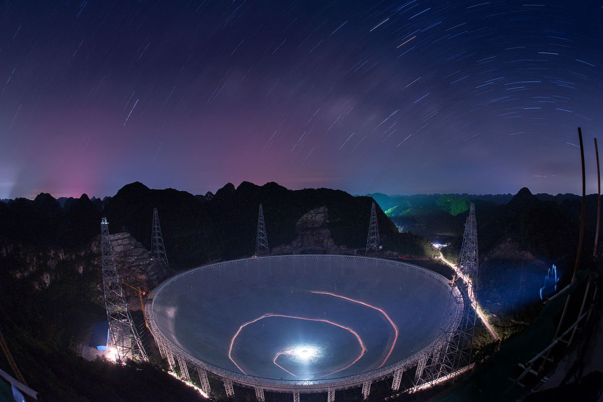 China has unveiled the world’s largest radio telescope, which can detect signals from 1,000 light years away.