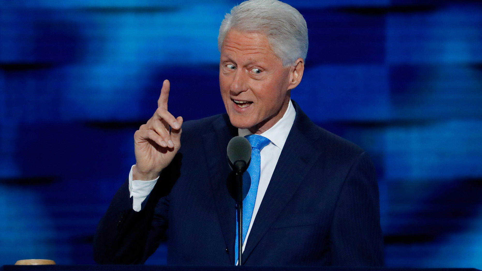 Bill Clinton speaking at the Democratic National Convention’s second day on Tuesday. (Photo: AP)