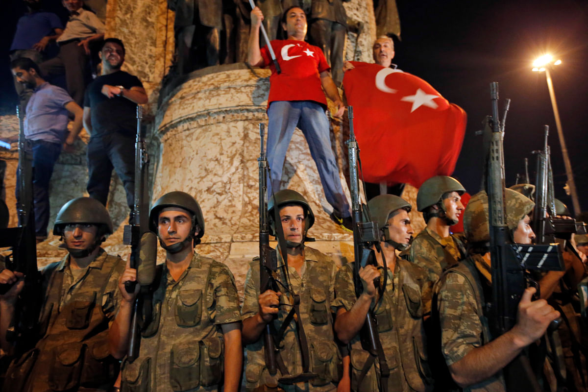 A group within Turkey’s military attempted to overthrow the government.