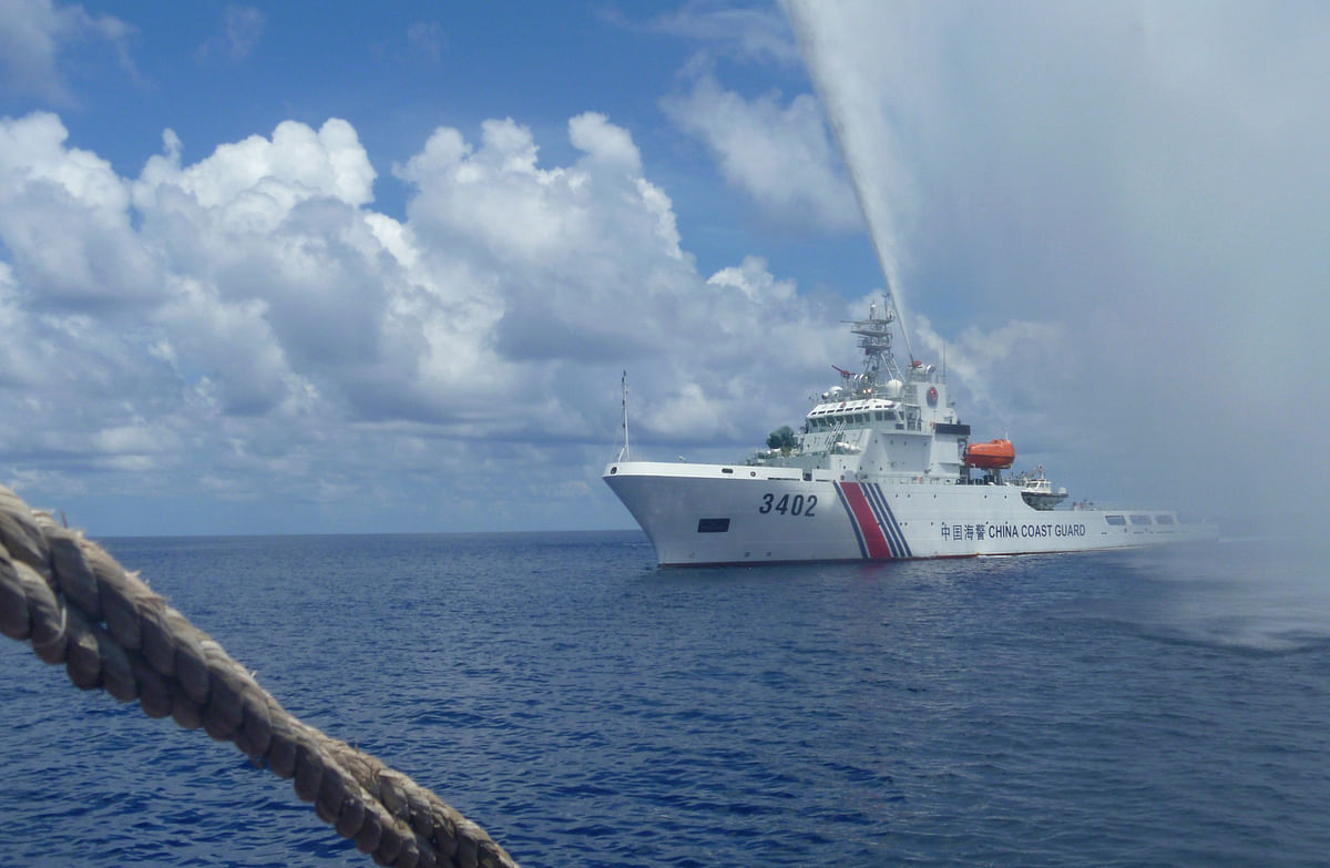 The arbitration court in the Hague earlier ruled  that China did not have historic rights to the South China Sea.