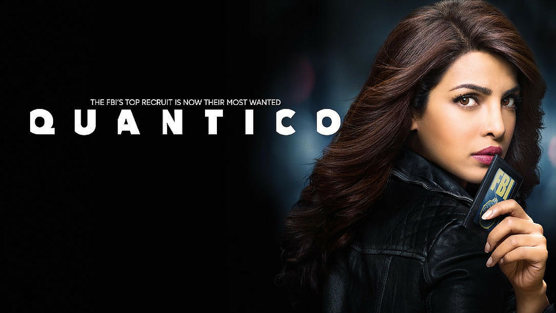 Priyanka Chopra in a poster of <i>Quantico</i>. 