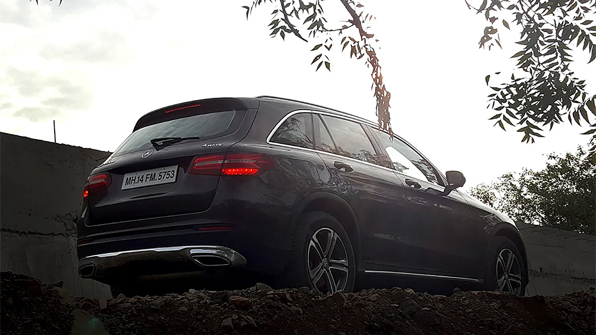 The rear end of the Mercedes-Benz GLC 220d. (Photo: Motorscribes)