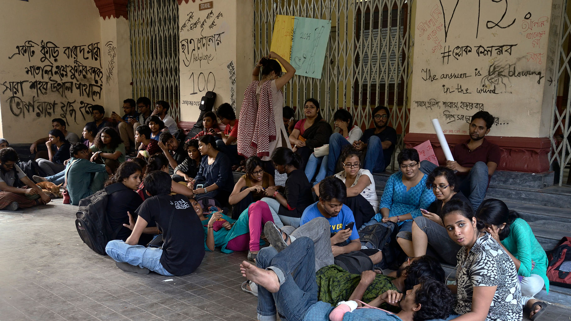 Jadavpur University students in Kolkata protesting in 2014. Photo used for representational purposes. (Photo: iStockphoto) 