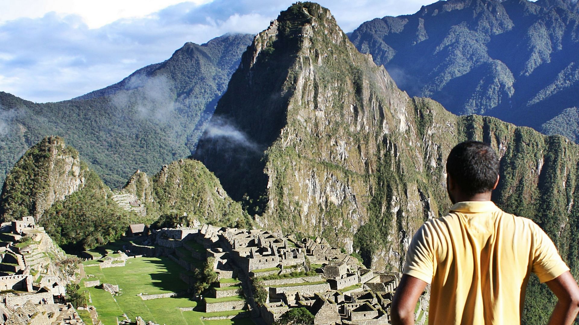 The author in  Macchu Picchu, Peru. (Photo courtesy: Sachin Bhandary)