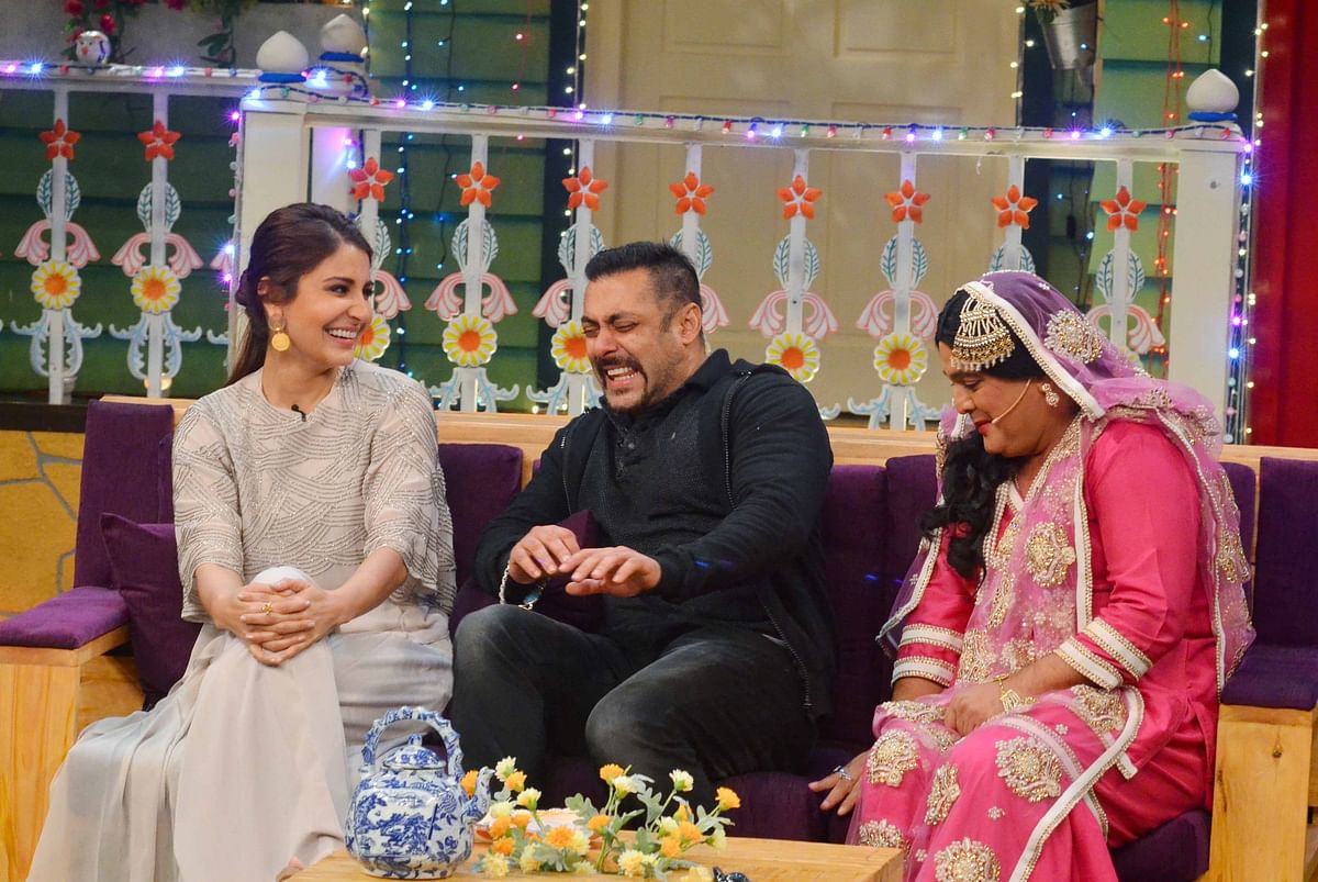 

Salman Khan and Anushka Sharma have a ball on The Kapil Sharma Show  promoting their upcoming film, ‘Sultan’.