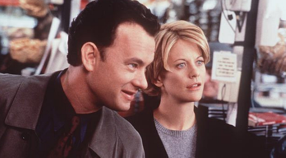 Meg Ryan andTom Hanks in <i>You’ve Got Mail</i>.