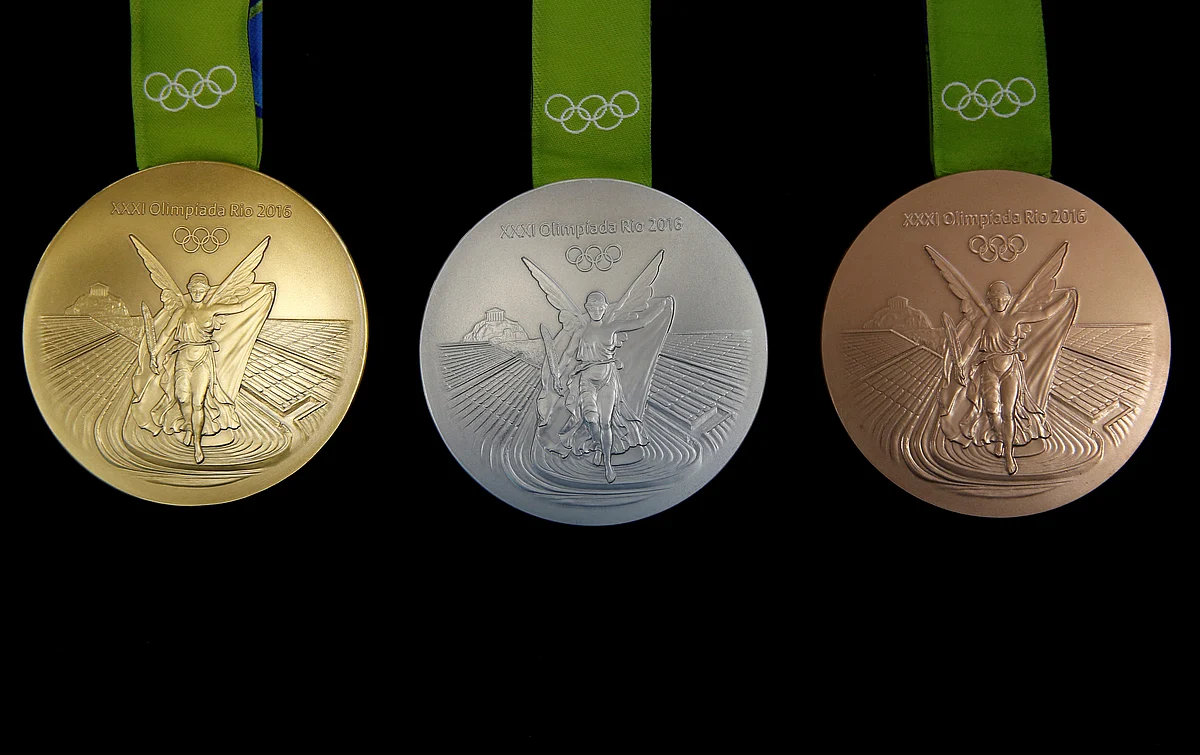 The Rio 2016 Olympic medals are pictured at the Casa da Moeda do Brasil (Brazilian Mint). (Photo: Reuters)
