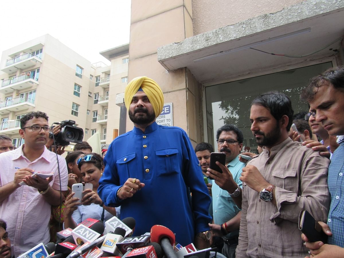 Sidhu conducted his press conference in his trademark style, sprinkled with poetry and witty rhetoric. 