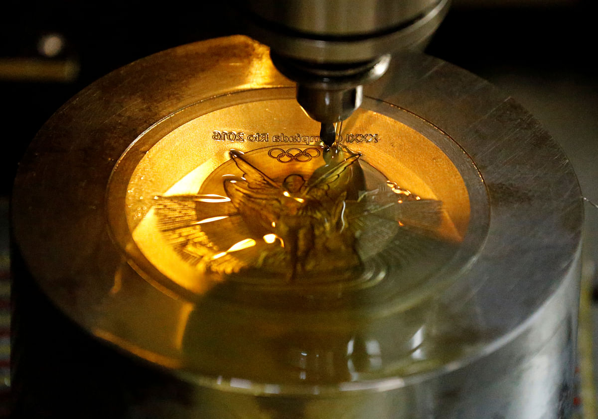 Take a look at the making of Rio Olympics medals through pictures.