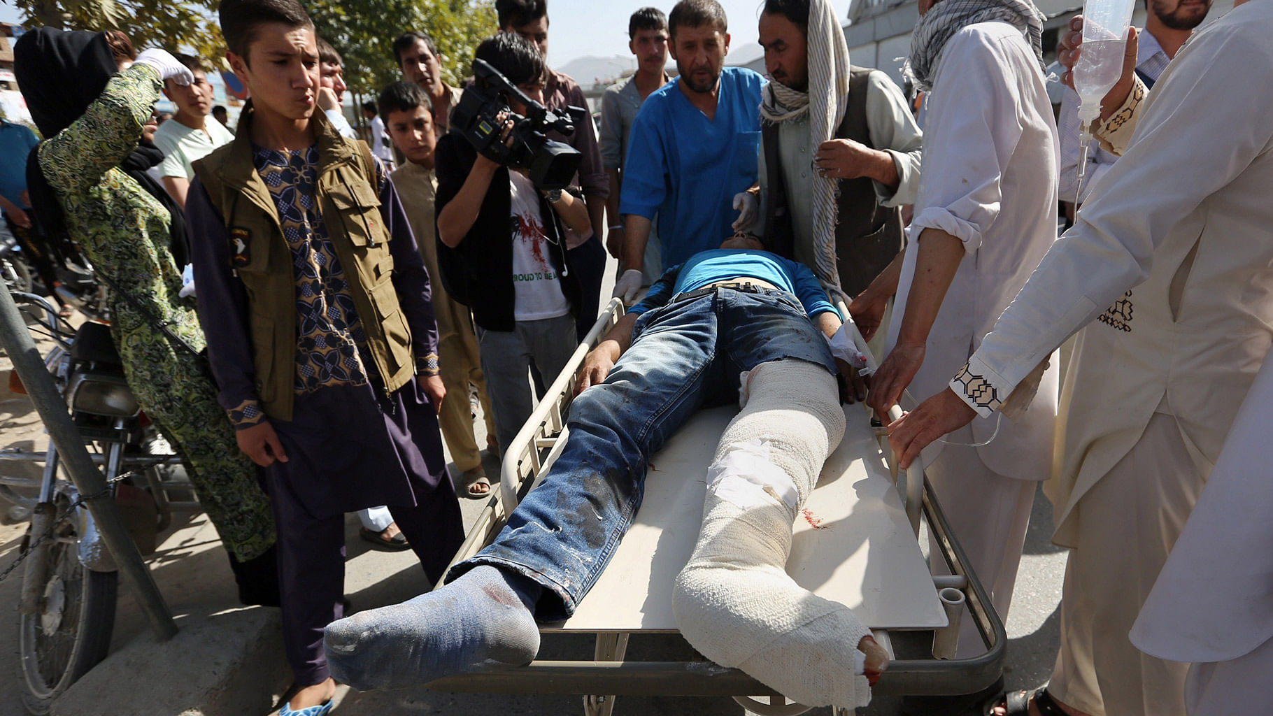 

Two explosions occurred on Saturday afternoon around the Dehmazang Circle in Kabul city. (Photo: AP)