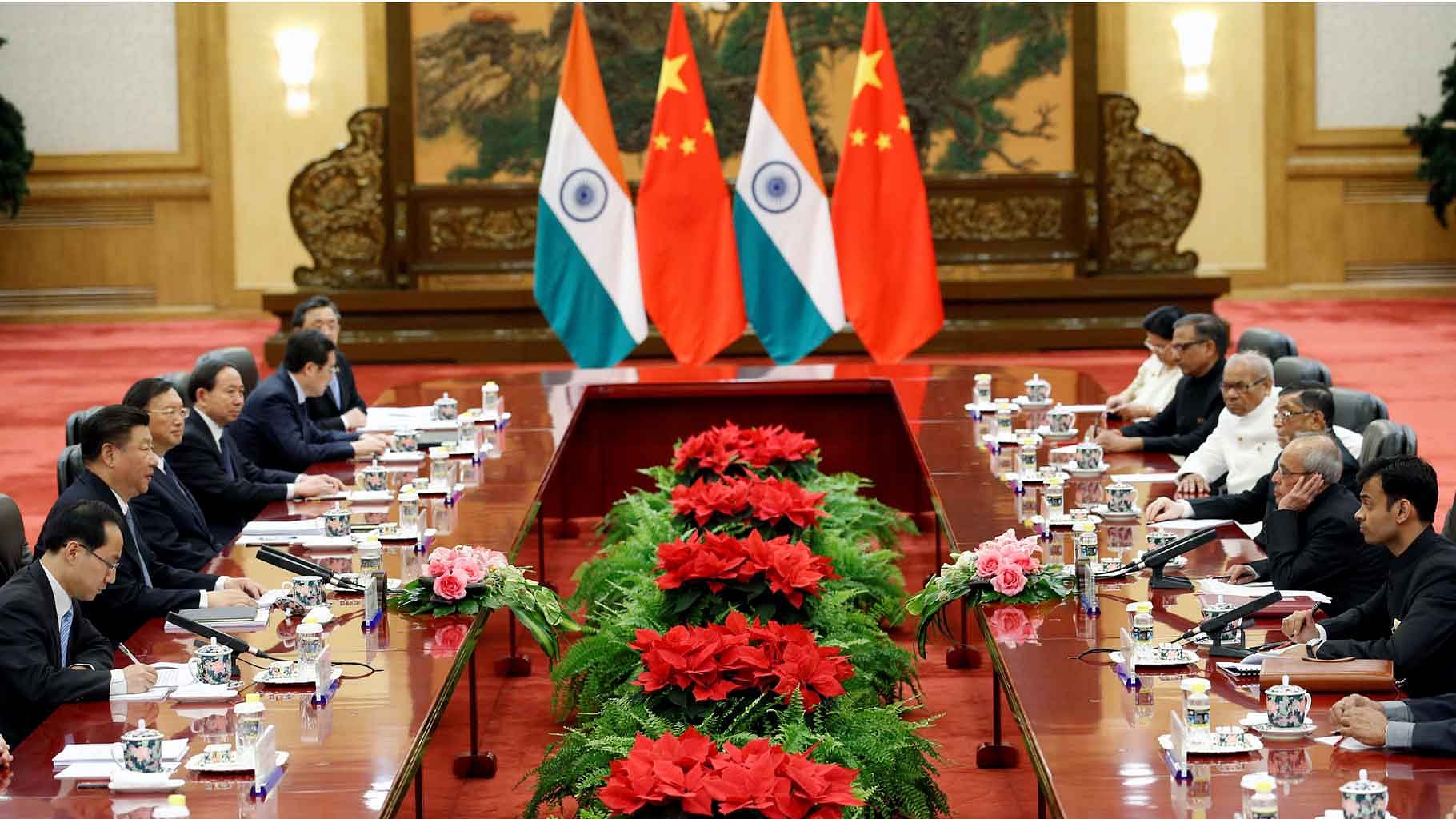  Pranab Mukherjee meets Chinese President Xi Jinping on May 26, 2016  (Photo Courtesy: Reuters)