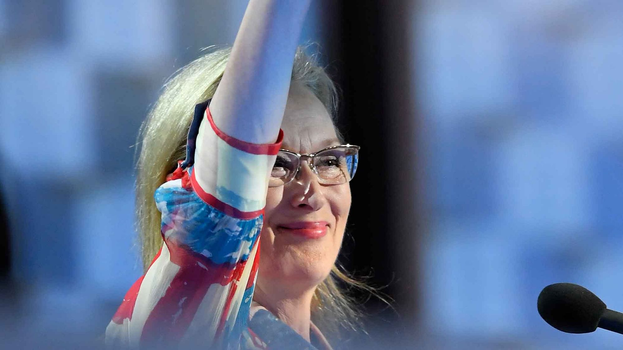 Meryl Streep addresse the DNC in Philadelphia. (Photo Courtesy: AP)