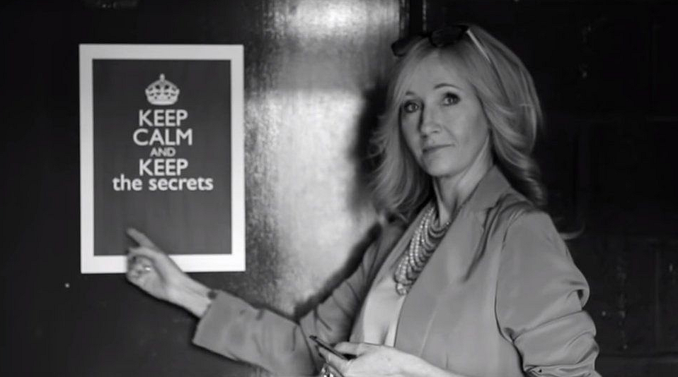 Audience members at each of the previews were handed out special badges at the end of the show which said simply: “Keep the Secrets”. (Photo Courtesy: YouTube screenshot)
