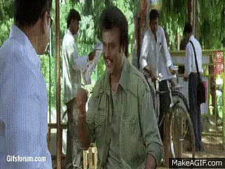 Born into a Marathi family, Rajinikanth worked as bus conductor in Bengaluru before becoming a Tamil super star (Photo Courtesy: <a href="http://gifsforum.com">gifsforum.com</a>)